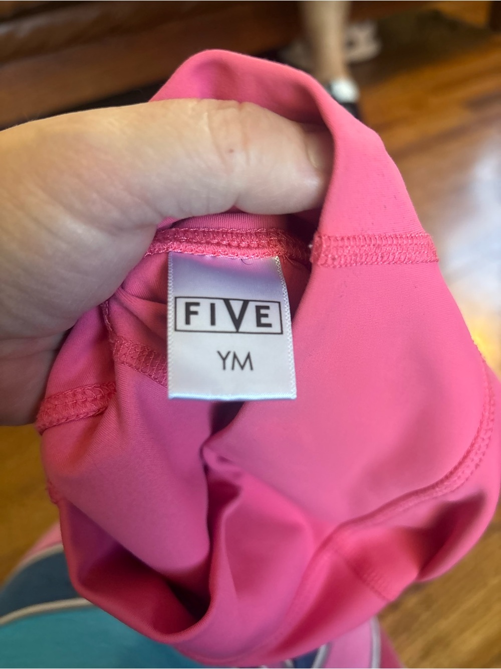 Girls' High-Rise Pink Athletic Shorts Five - Picture 4 of 4